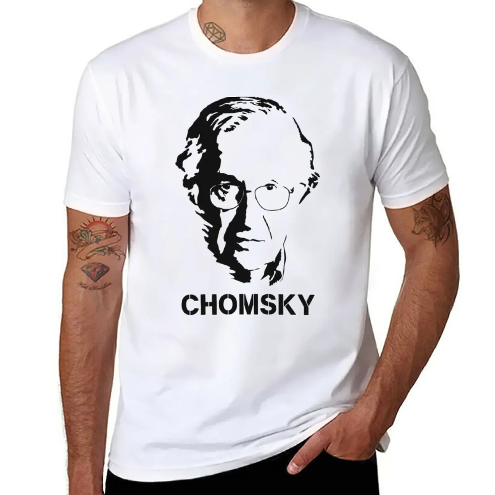 New Noam Chomsky T-Shirt vintage t shirt custom t shirt new edition t shirt summer top mens shirts