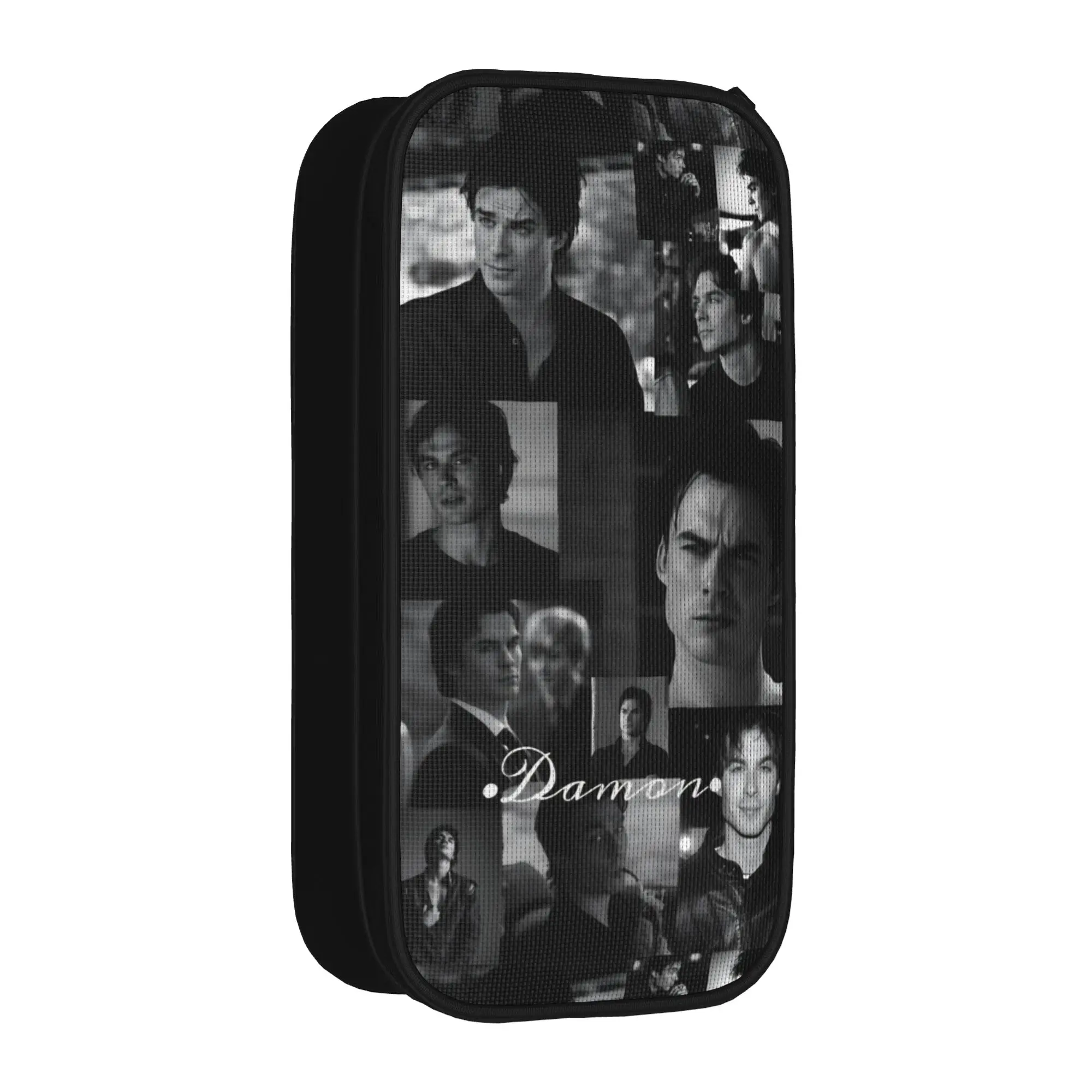 Fashion The Vampire Diaries Damon Salvatore TV Series Pencil Case  Pencilcases for Student BagsGift Stationery,