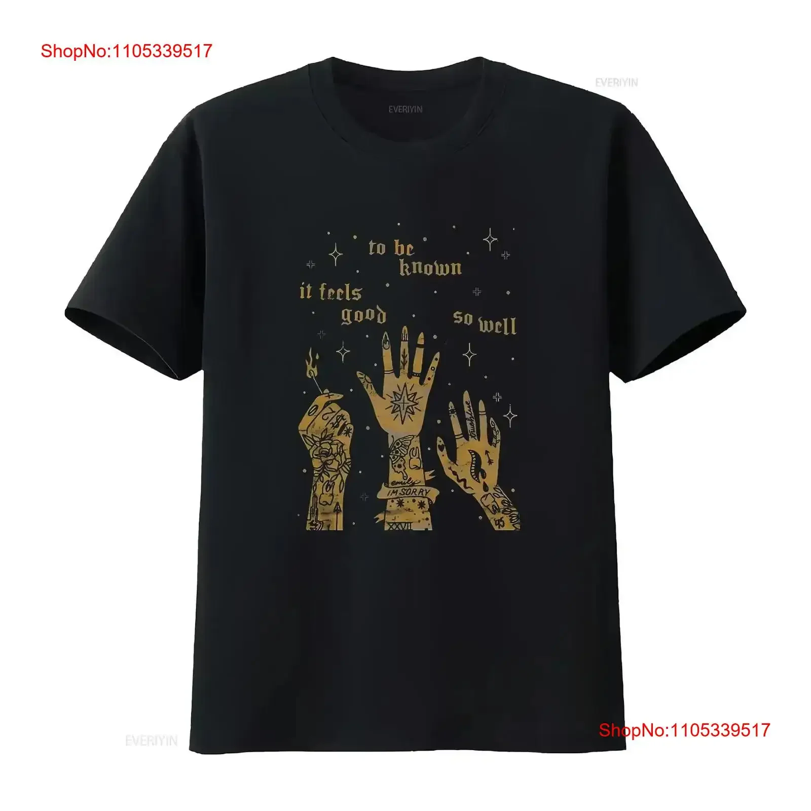 Camiseta negra Boygenius vintage lavada, ligeramente transpirable, versátil, suave y casual, con la frase: "To Be Known So Well It Feels Good"