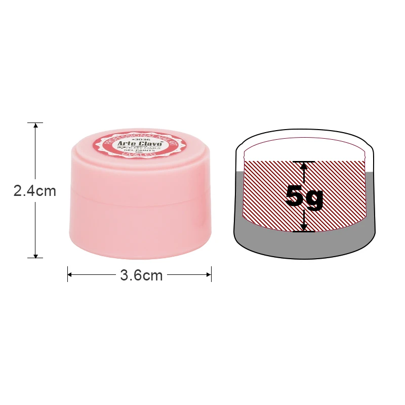 Arte Clavo 5 مللي لون جل الطلاء UV جل طلاء الأظافر نقع قبالة مسمار ورنيش مسمار الفن 38 ألوان بريق مسمار قوس قزح اللوحة هلام