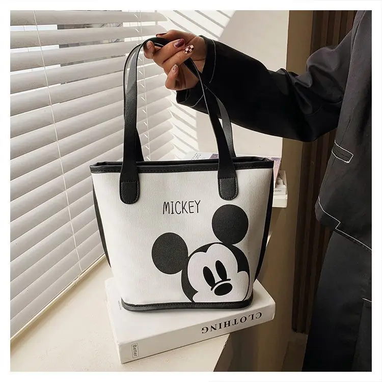 Disney\'s New Cartoon Mickey Mouse Lady Handbag Large-capacity Multi-function Messenger Bag