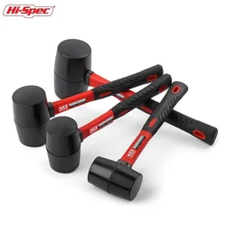 Hi-spec 1 adet ağır Mallet kauçuk çekiç çift yüzlü ev Mini çekiç çok fonksiyonlu Mallet el aracı 8/12/16/24 Oz