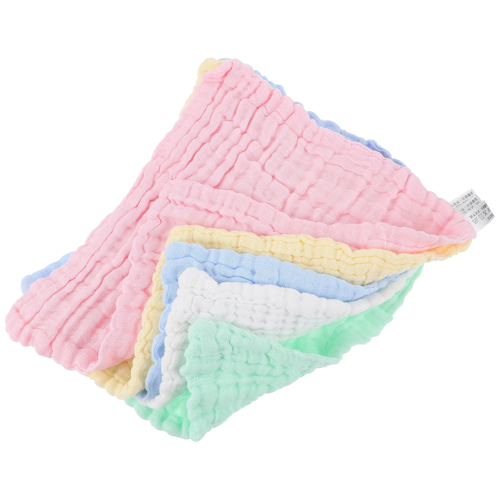 

10 Pcs Square Towel Bath Water- Washcloth Cotton Washcloths Towels Bibs Boy Child