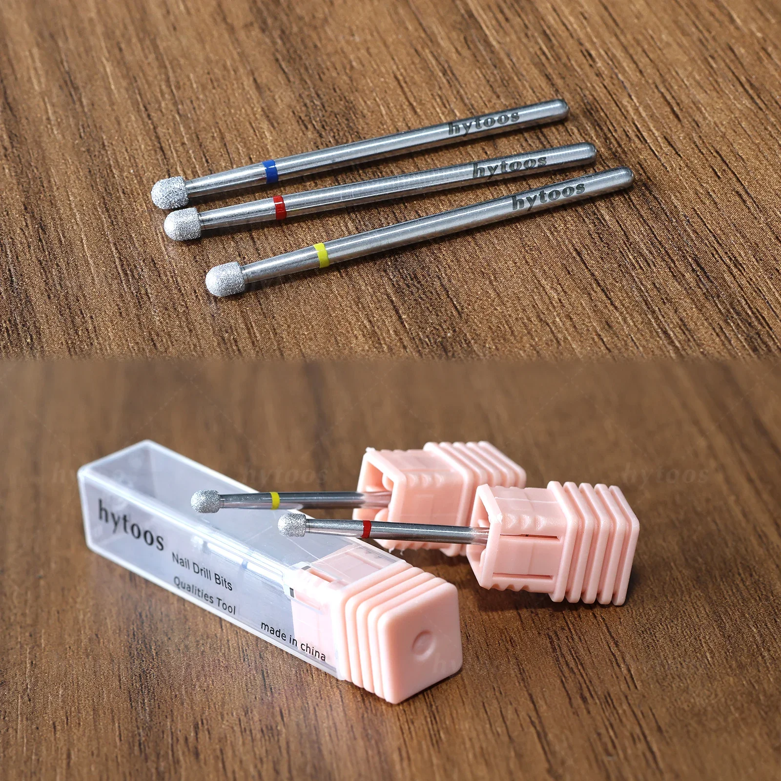 HYTOOS マッシュルームダイヤモンドネイルドリルビット クロームプロ ロシアンキューティクルビット ネイルドリル用 甘皮クリーナー ネイルプレトリートメントツール