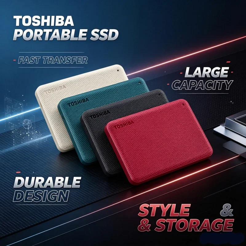 Toshiba Canvio V10 Advanced USB3.0 2.5" Portable External Hard Drive 1TB 2TB 4TB HDD Mobile Storage For Laptop PC Computer