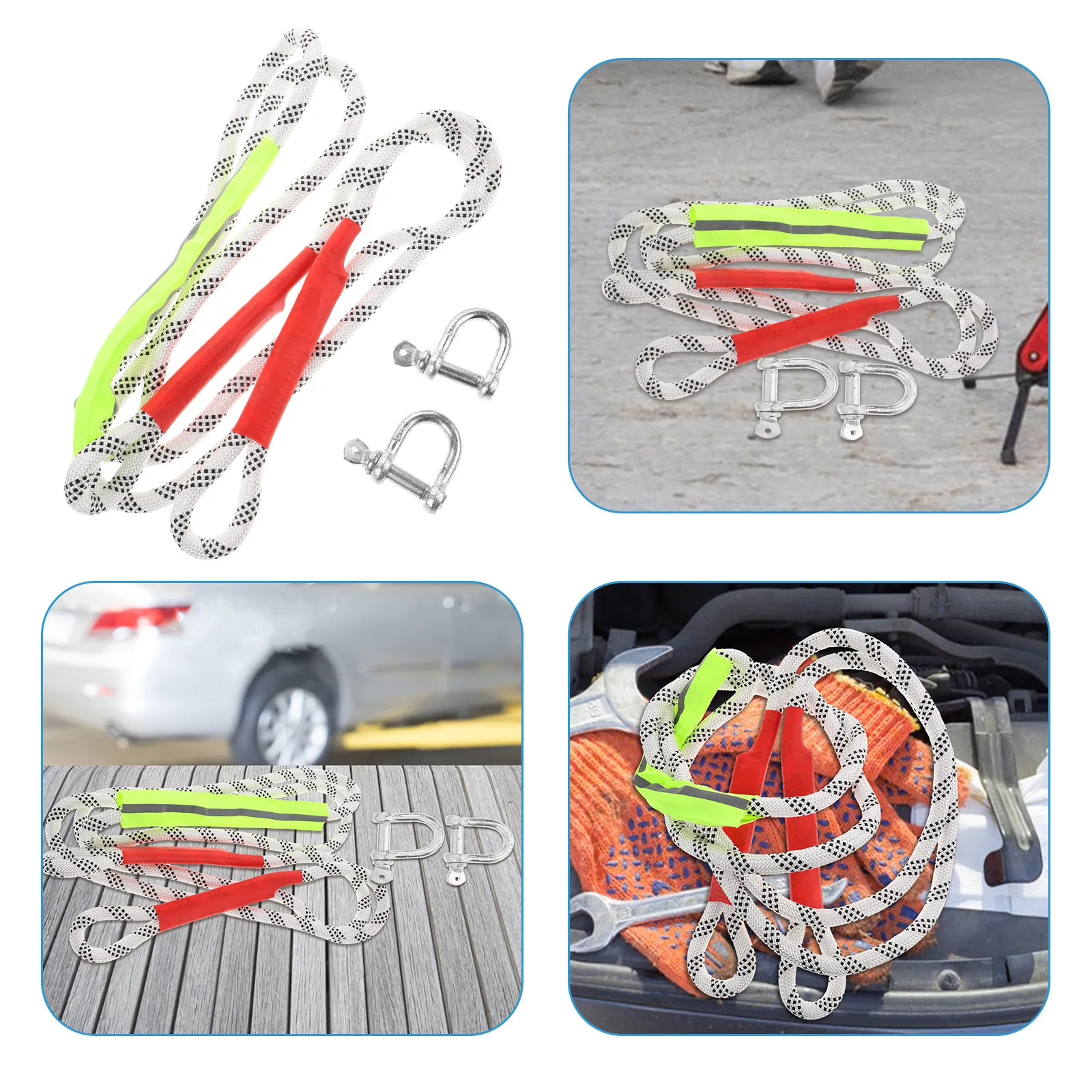 

Прочный буксировочный трос грузоподъемностью 5 тонн, высокая эластичность, усиленные безопасные крюки, 3-метровый буксировочный ремень для автомобиля, грузовика, внедорожника, лодки, квадроцикла