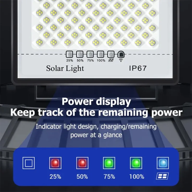 Imagem -04 - Solar Led Solar Farol Decoração do Jardim ao ar Livre Impermeável Alto Brilho Controle Remoto Luzes de Quintal Economia de Energia