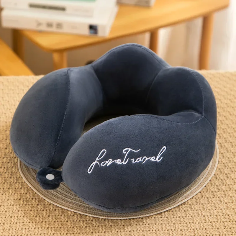 Neck Pillow Airplane Car Pillow Travel Healthcare Soft Travel Pillow U Shaped Nap Neck Cushion PP Cotton