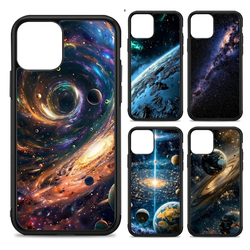 

Space For Galaxy Universe Phone Case Silicone PC+TPU For For IPhone 11 12 13 14 15 16 Plus Pro Max Cover