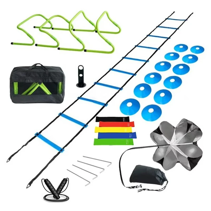 

ZJFIT 30-Piece Agility Ladder & Speed Cone Training Kit Fitness Equipment for Enhanced Fast Footwork