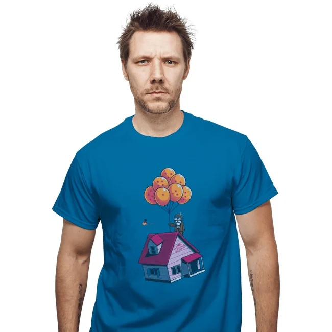 

2026 Summer Dragon Ball Turtle Immortal House X Flying House Printed Cotton Loose T-shirt, Unisex Fun and Funny Anime Casual Top