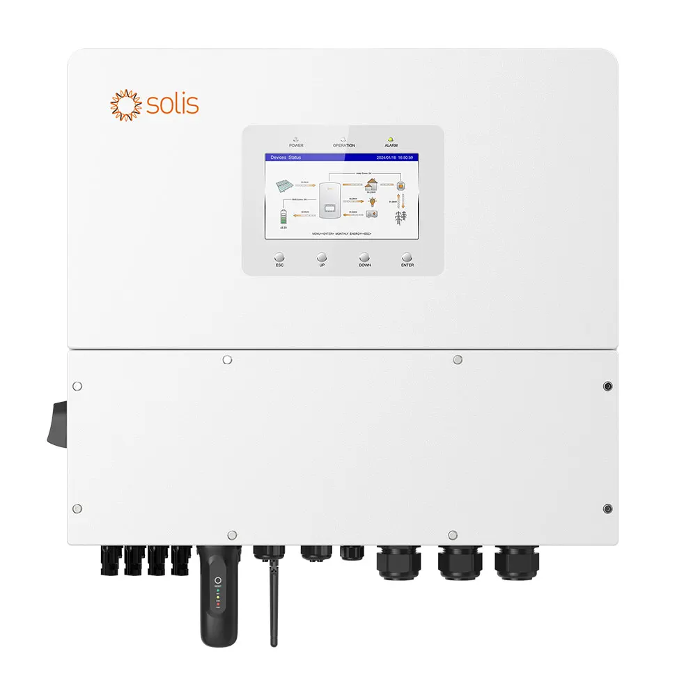 Solis S6 S6-EH3P12K-H S6-EH3P15K-H S6-EH3P20K-H 12KW 15KW 20KW Alto Volt ge Três Ph se Solis 12K 15K 20K Sol r Inversor Híbrido