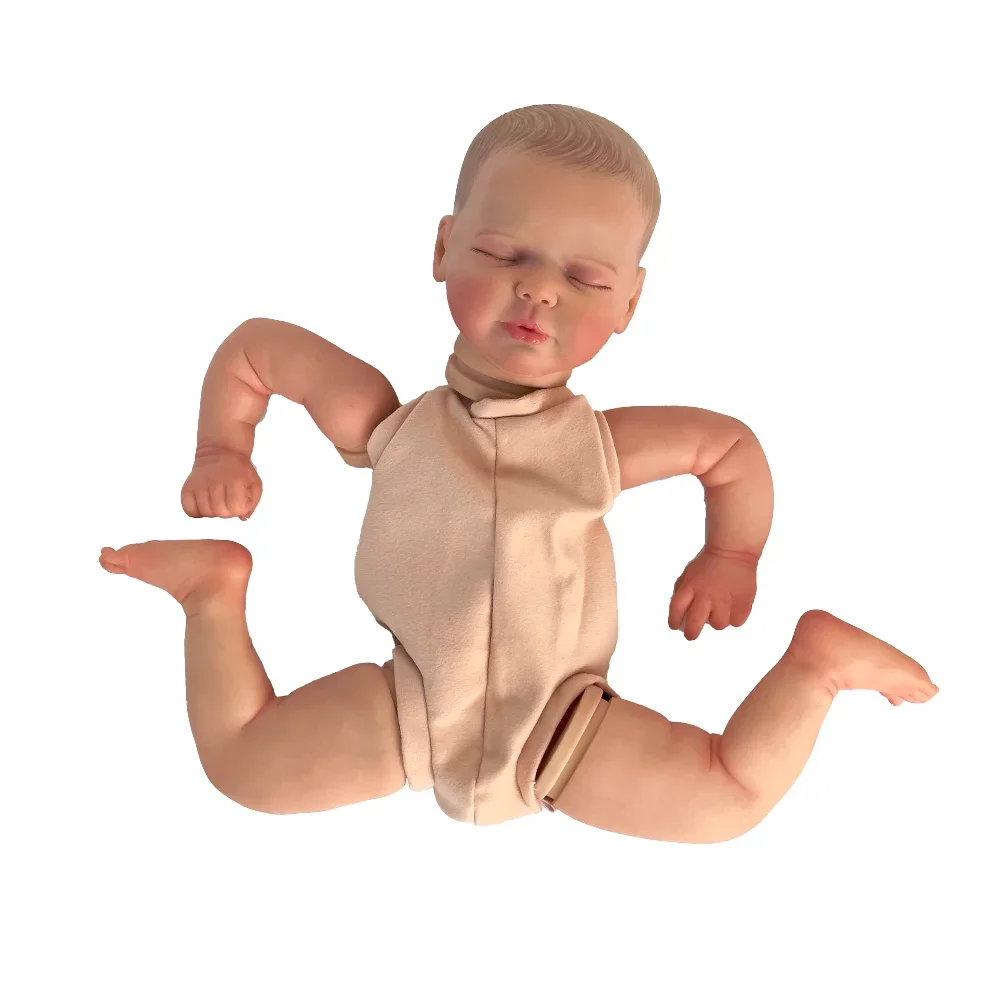 20inch Already Painted Kits Reborn Doll Kit Valentina Reborn Doll Parts with Cloth Body 3D Painted Skin Many Details Veins