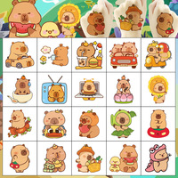 20Pcs/set New Capybara Temporary Tattoo Stickers Cute Cartoon Children Waterproof Tattoo For Kids Funny Birthday Gift
