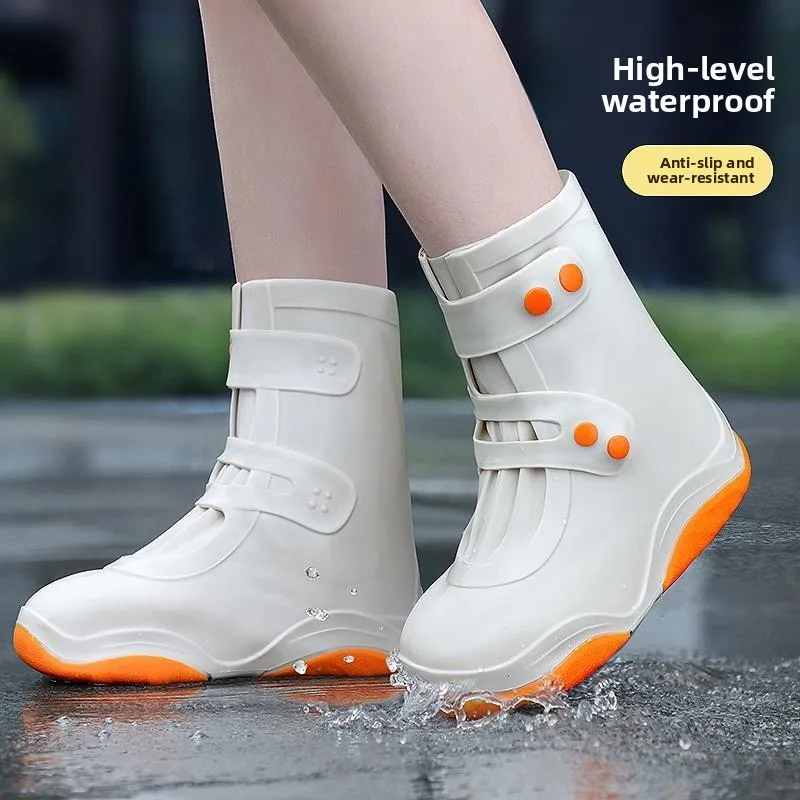 

Women's Rain Boot Covers Silicone Thiened Waterproof Non-slip Wear-resistant Spring Summer Autumn Seasonal Outdoor Sport Sos