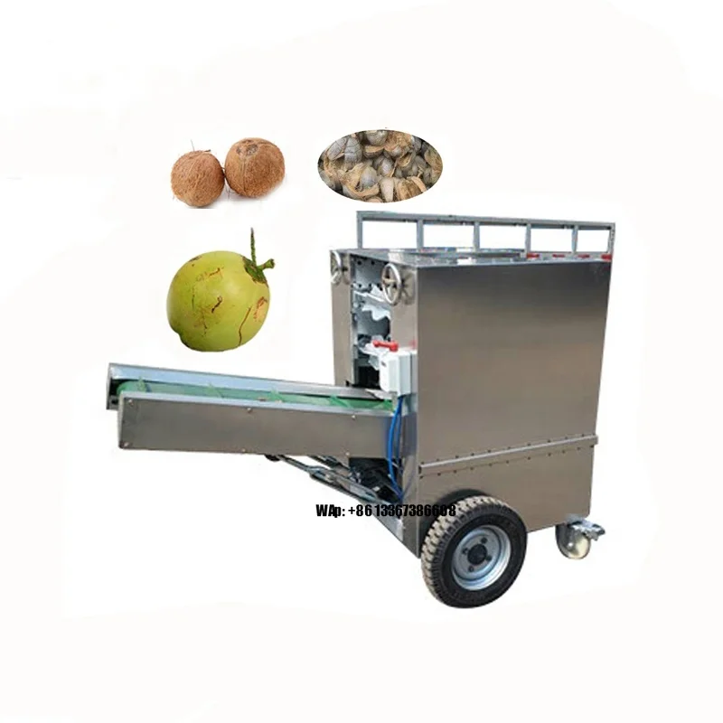 

Commercial Sheller Hard Shell Dehusking Remover Peeling Old Dry Coconut Husk Fiber Machine