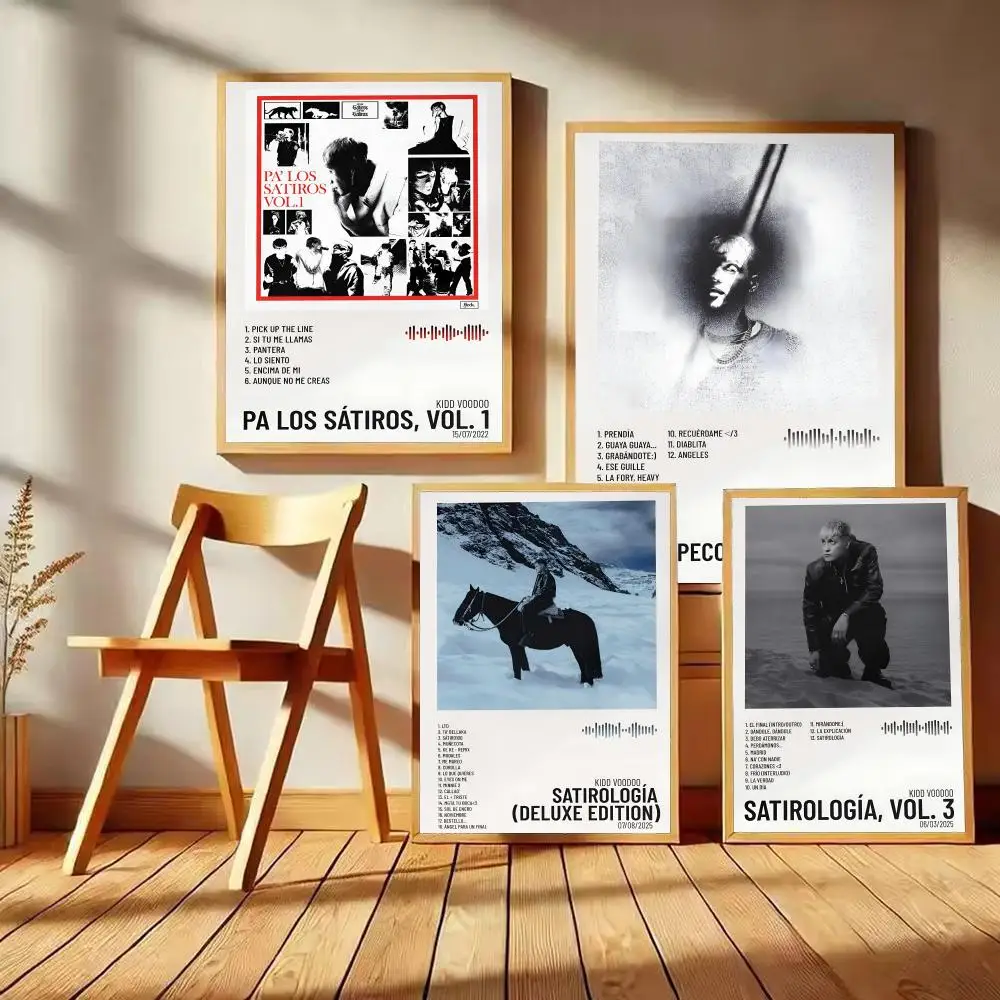Pegatinas de póster del álbum Kidd V-Voodoo, pintura moderna en HD, arte de pared para dormitorio, sala de estar, decoración del hogar, regalo