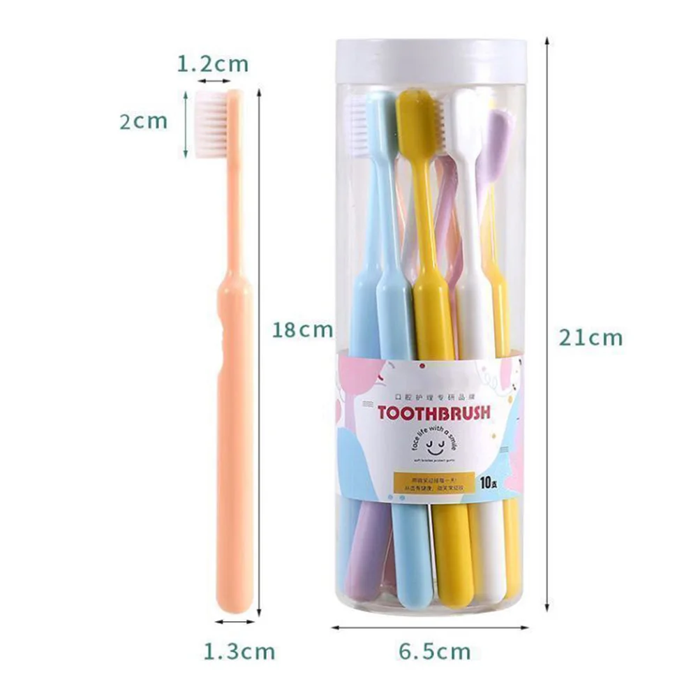 Large Capacity Bucket Toothbrush 10/20 Count, Gentle Soft Bristle Adult Toothbrushes, Ideal for Home Travel Student and Guest Us