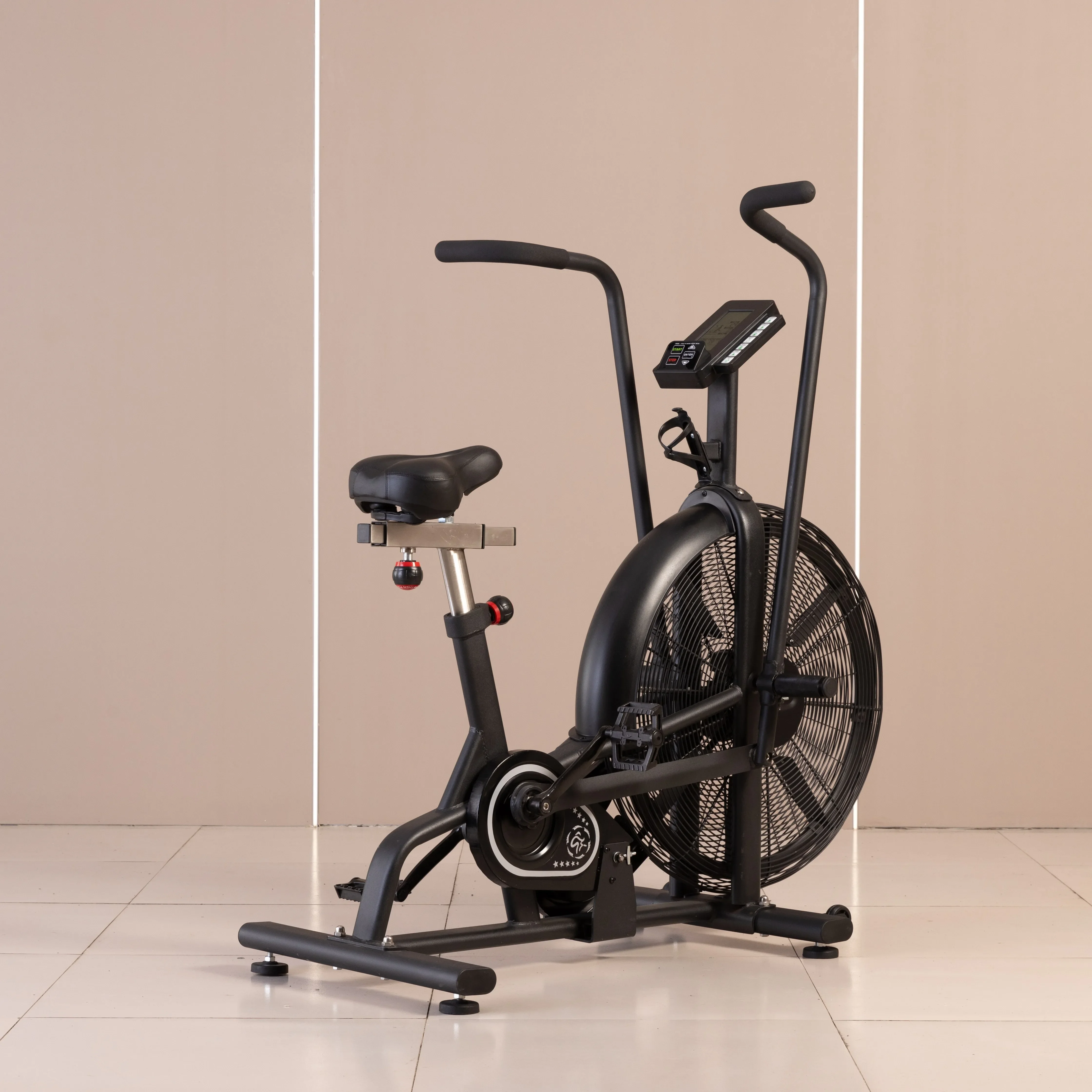 

Gym Studio Aerobic Air Bike for Exercise Commercial Wheel Wind Resistance Spinning Bike Indoor Air Bike with Screen1