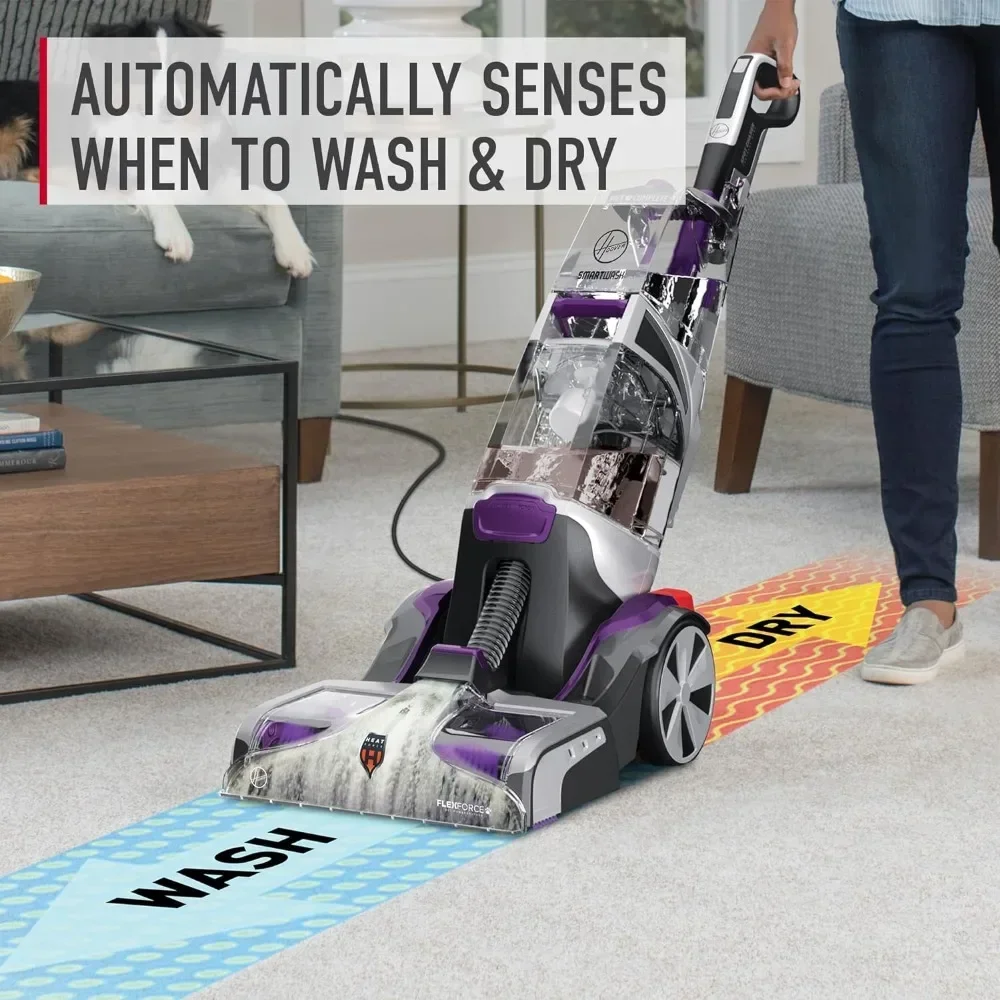 SmartWash Pet Automatic Carpet Cleaner Machine with Spot Chaser Wand, Deep Cleaning Shampooer, Carpet Deodorizer