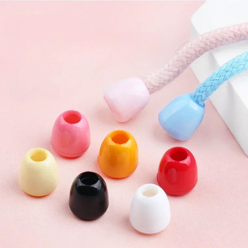 10pcs Colorful Plastic Cord Stopper Useful Bell-shaped Cord End Down Jackets Hoodie Clothing Sewing Accessories