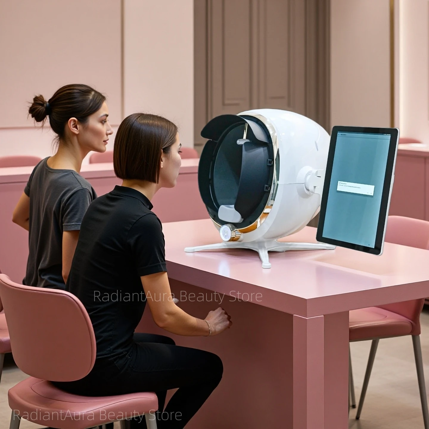 

3D Skin Scanner Care Facial Analyzer Monitor Machine Magic Mirror Portable Testing English Detector Face Camera Test Analysis