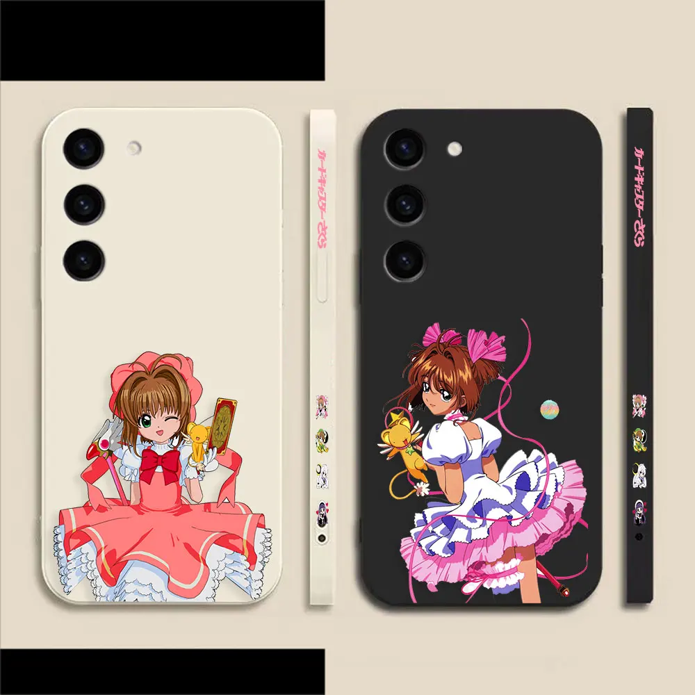 Sakura Kinomoto Cardcaptor Sakura Phone Case For Samsung S23 S22 S21 S20 FE S11 S11E S10 S10E S9 S30 Ultra Plus 4G 5G Case Funda