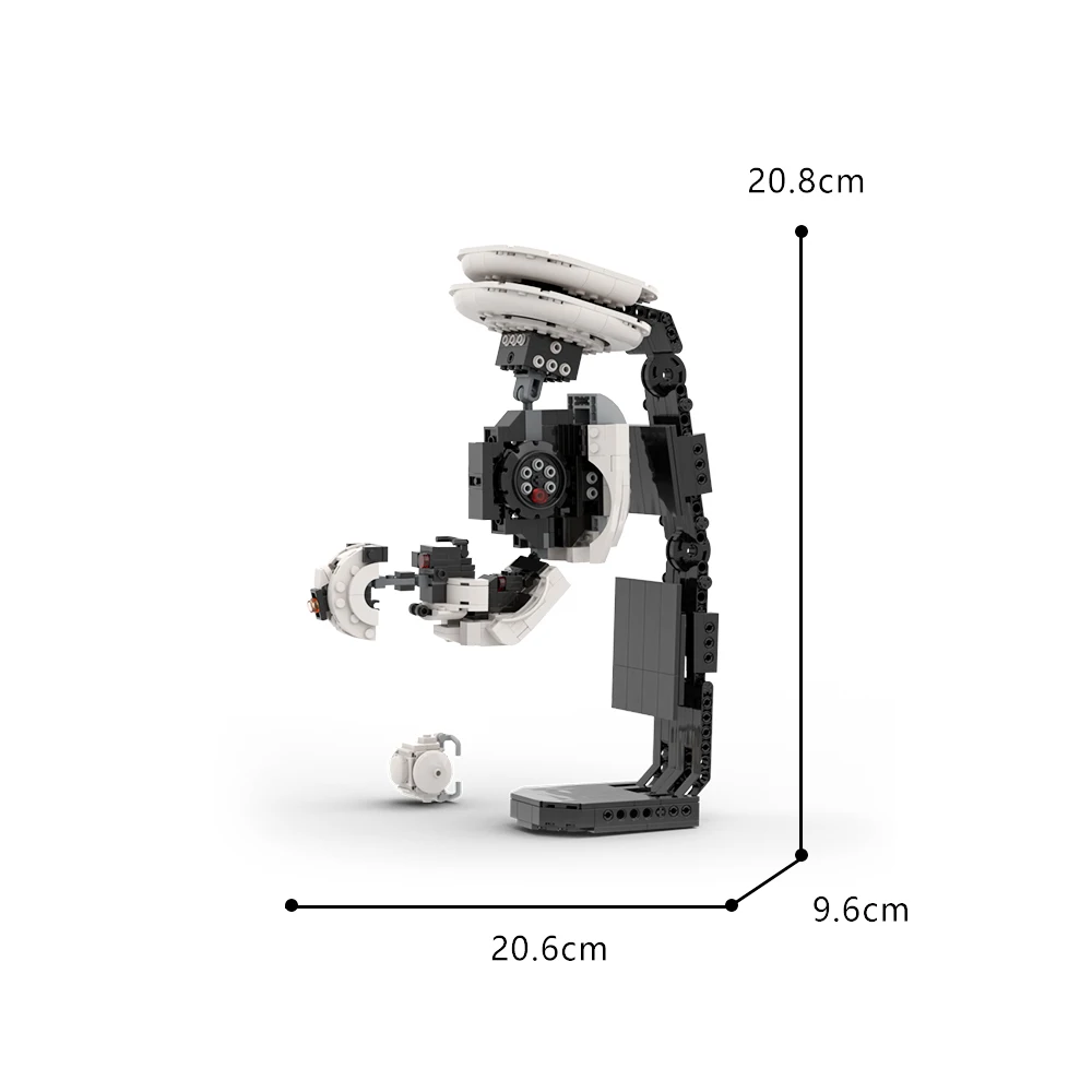 MOC GLaDOS AIロボット組み立てセット、科学テストチャンバーロボットモデルキット、ティーンエイジャーと大人へのクリエイティブな組み立てブロックギフト