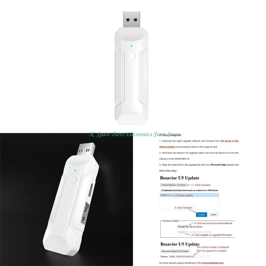 

SZ Portable Controller Adapter USB Adapter Game Console Gamepad Connector