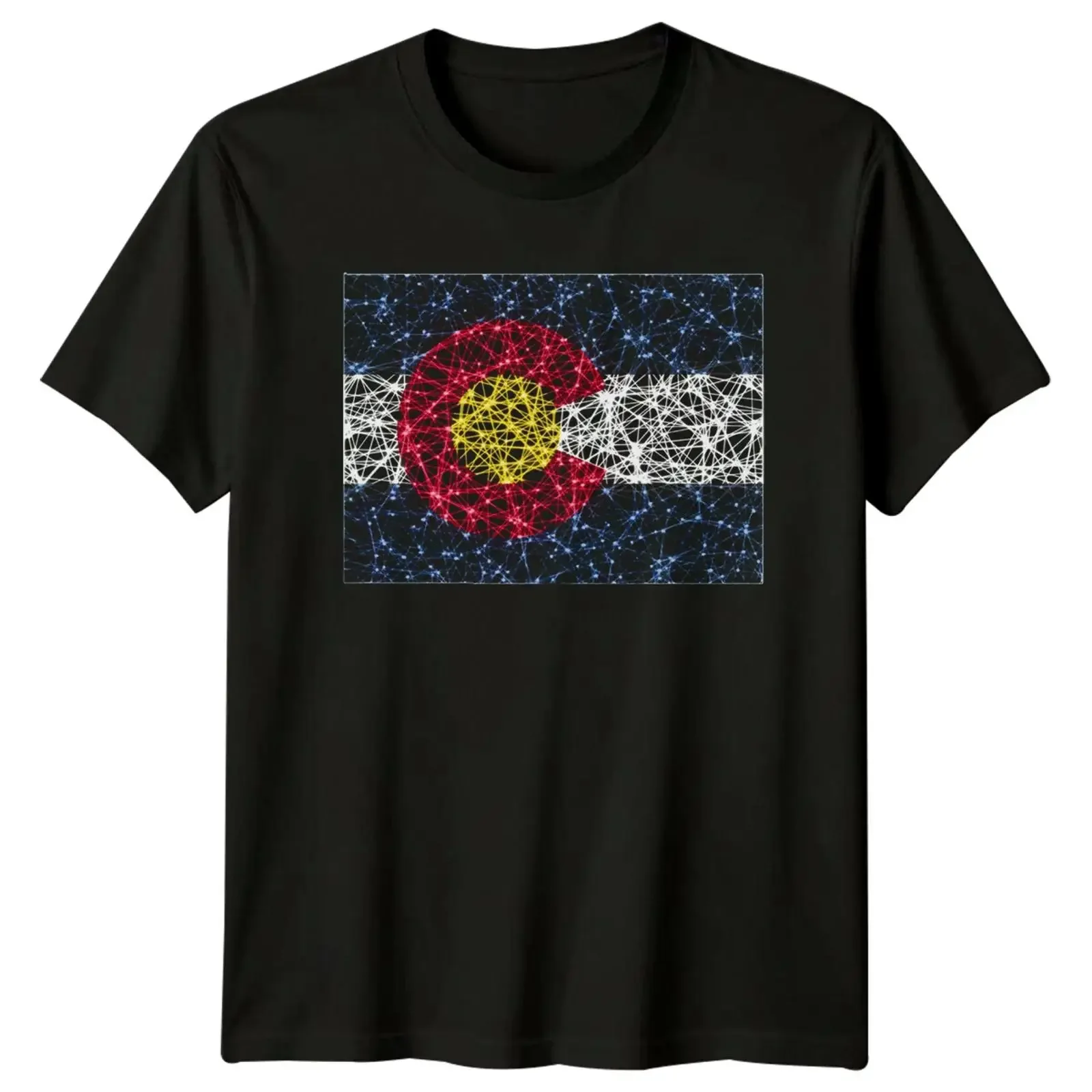 Colorado State Flag Landmark Herren T Shirt Damen Grafik Oberteil vintage Washed streetwear Soft Casual Breathable graphic