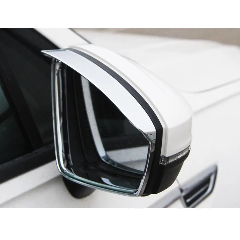 For Volkswagen Touran L 2016 2017 2018 2019 2020 Rear Rearview Side Glass Mirror Trim Frame Rain Shield Sun Visor Shade Eyebrow