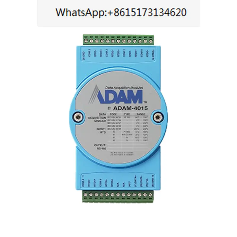 Advantech ADAM-4015 6-channel thermal resistor input temperature acquisition module ASCII and Modbus protocol