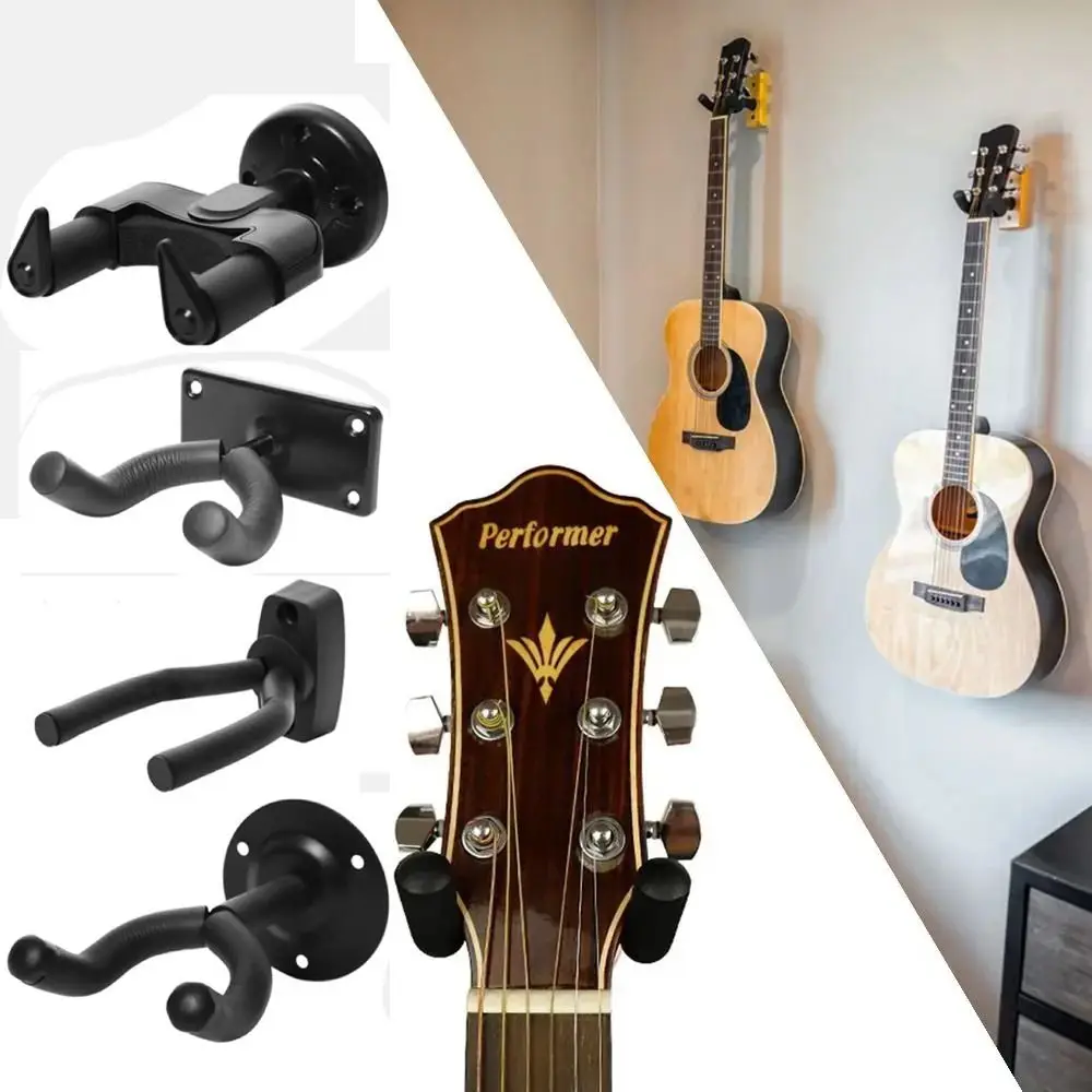 Wall Mount Guitar Hanger Metal Instrument Accessories Musical Instruments Hook Non-slip Guitar Display Rack