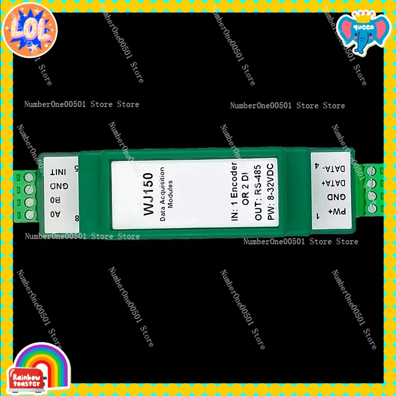 

Industrial Modbus RTU Counting Device 1x Encoder or 2x Digital Inputs DIN Rail Mount WJ150-485