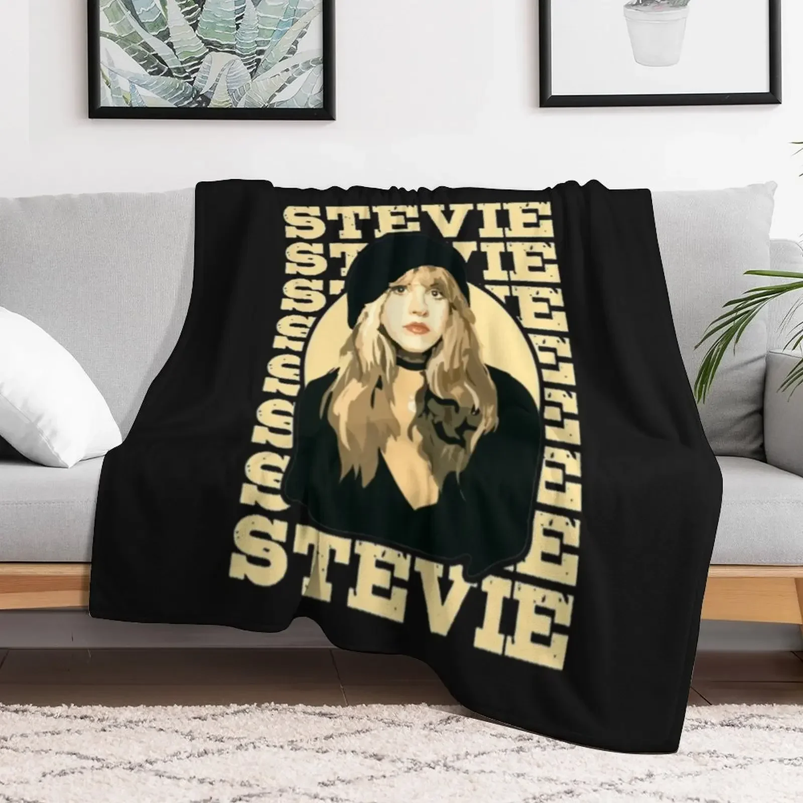 Stevie-Nicks Throw Blanket Camping for winter Hairy Blankets