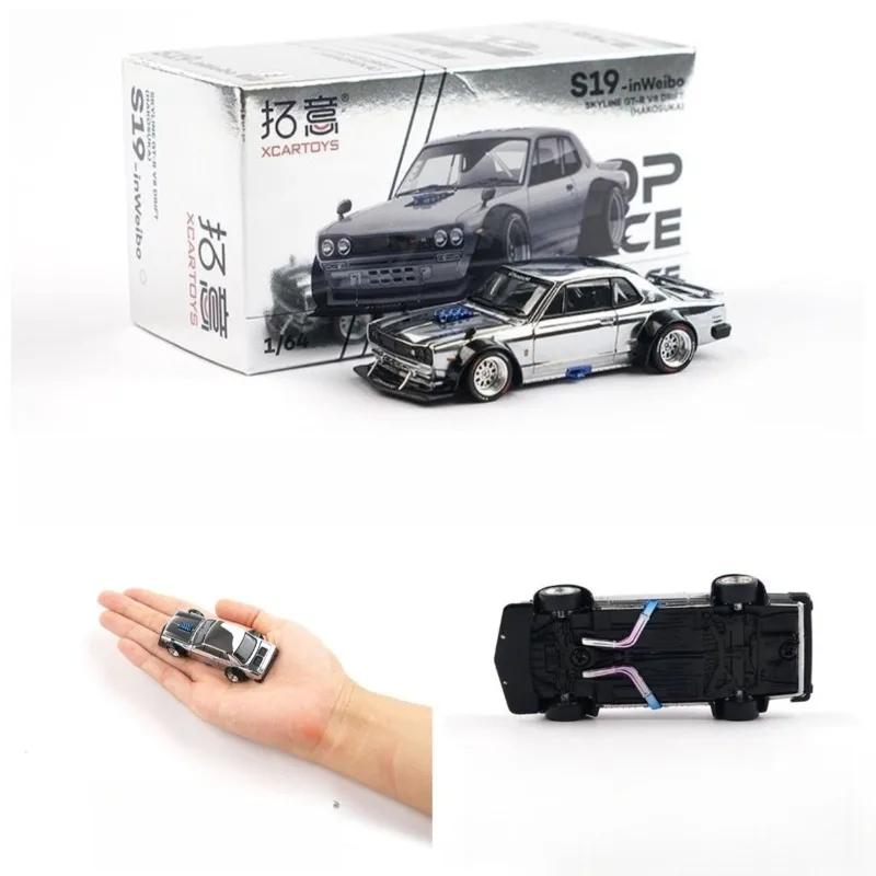 New In Stock XCARTOYS 1:64 Poprace Toyota Pandem Gr Yaris Alloy Miniature Diecast Model S19-Inweibo Gr Yaris Racing Car Gift