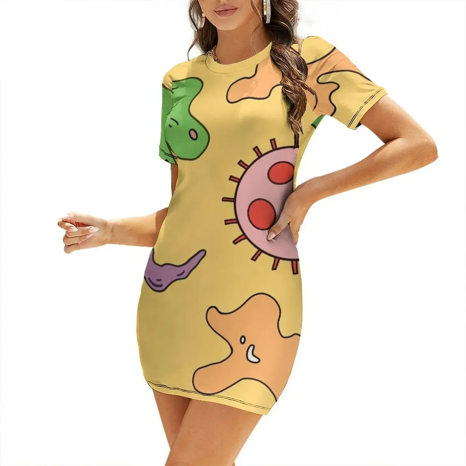 

Miss Frizzle In a Pickle Magic School Bus Short-Sleeved Dress dress for women 2026 Evening dresses