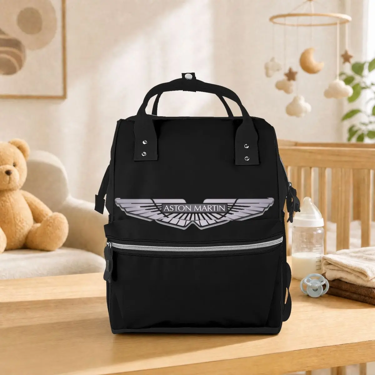 Aston Martin Font Student Backpack School Bag Hiking Travel Daypack for Men Women Bookbag Shoulder Bags