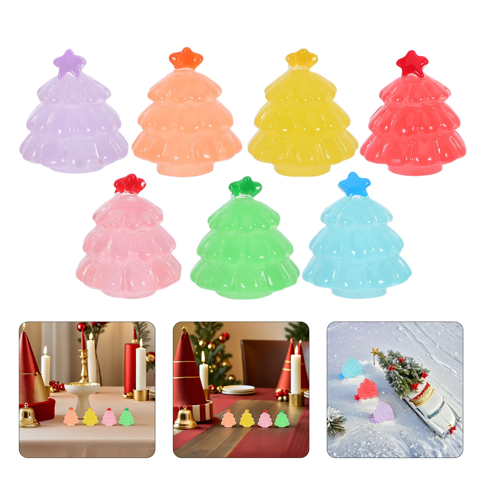 

Christmas Tree Landscape Decor Miniatures for Crafting Sculpture Garden Statues