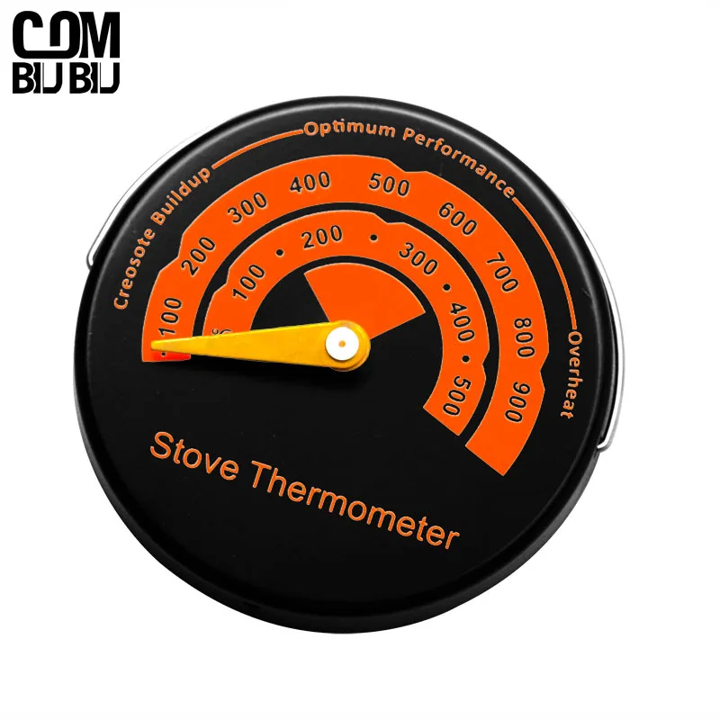 Magnetic Fireplace Thermometer Burner Household Stove Fan Temperature Monitor Oven Magnetic Stove Burner Fireplace Accessories