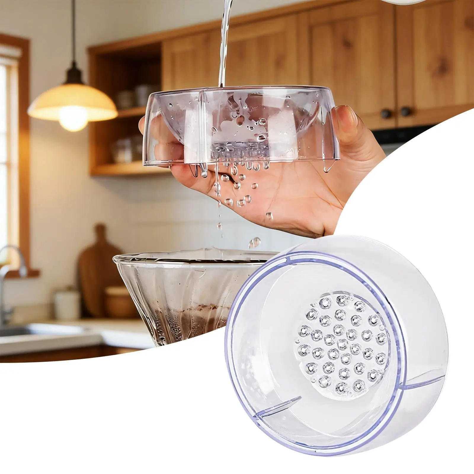 Pour over Coffee Drips Assist Compact Clear Water Flow Regulator Coffee Filter Accessories for Café Shop Use