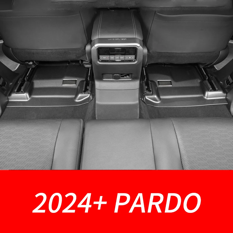 For Toyota Prado 2024 Land Cruiser LC250 Front Seat Lower Air Outlet Protective Cover ABS Anti Kick Pad Car Interior Accessories