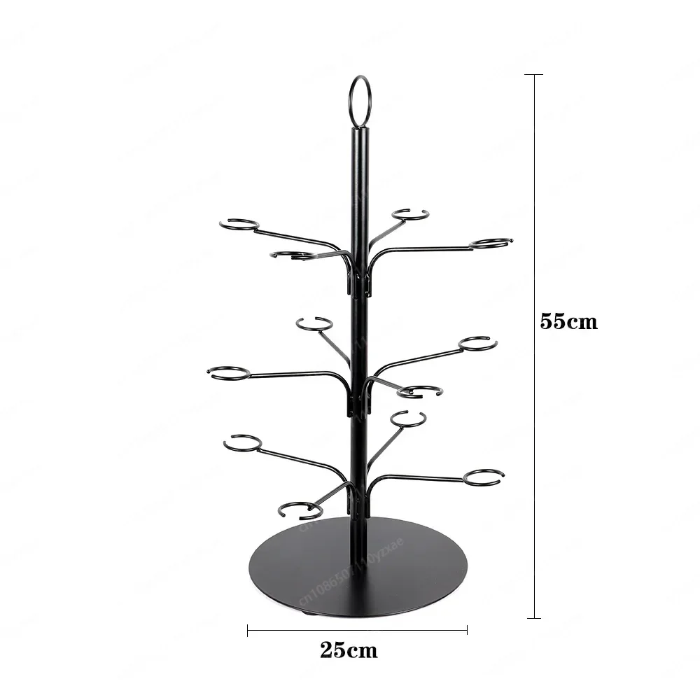 3 Tier Wine Glass Holder Freestanding Tabletop Storage Rack Cocktail Glass Tree Display Stand