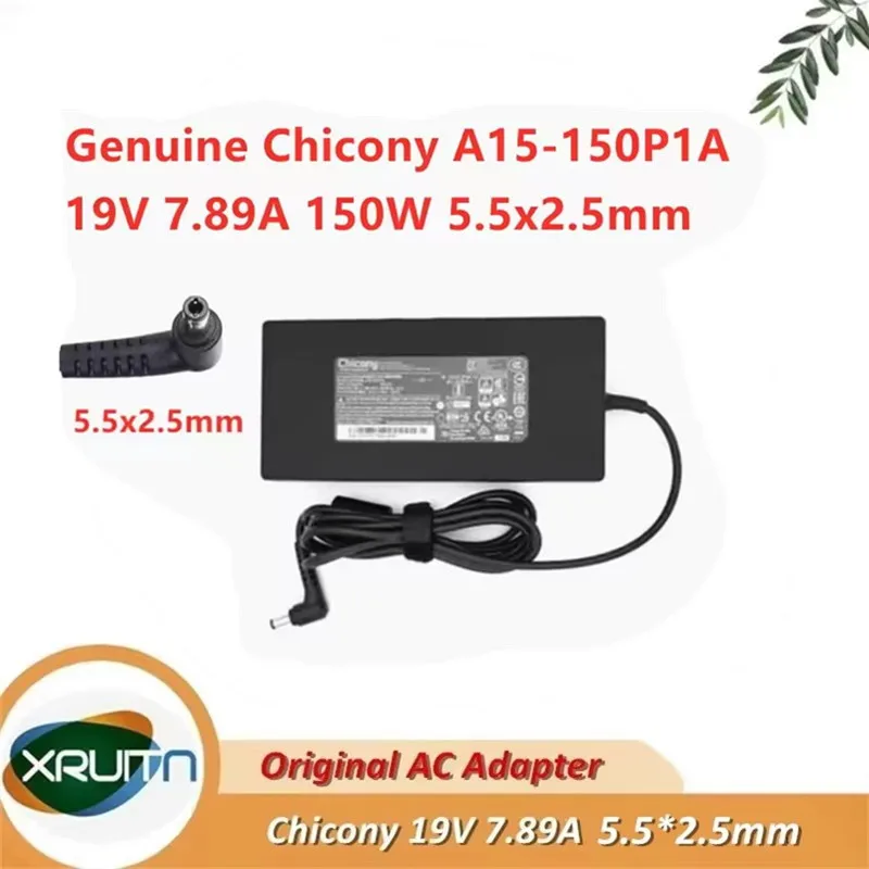 

Оригинальный адаптер переменного тока Chicony A15-150P1A A150A010L 19 В 7,89 А 150 Вт, зарядное устройство для ноутбука Clevo P655RA P671RA SAGER NP8954