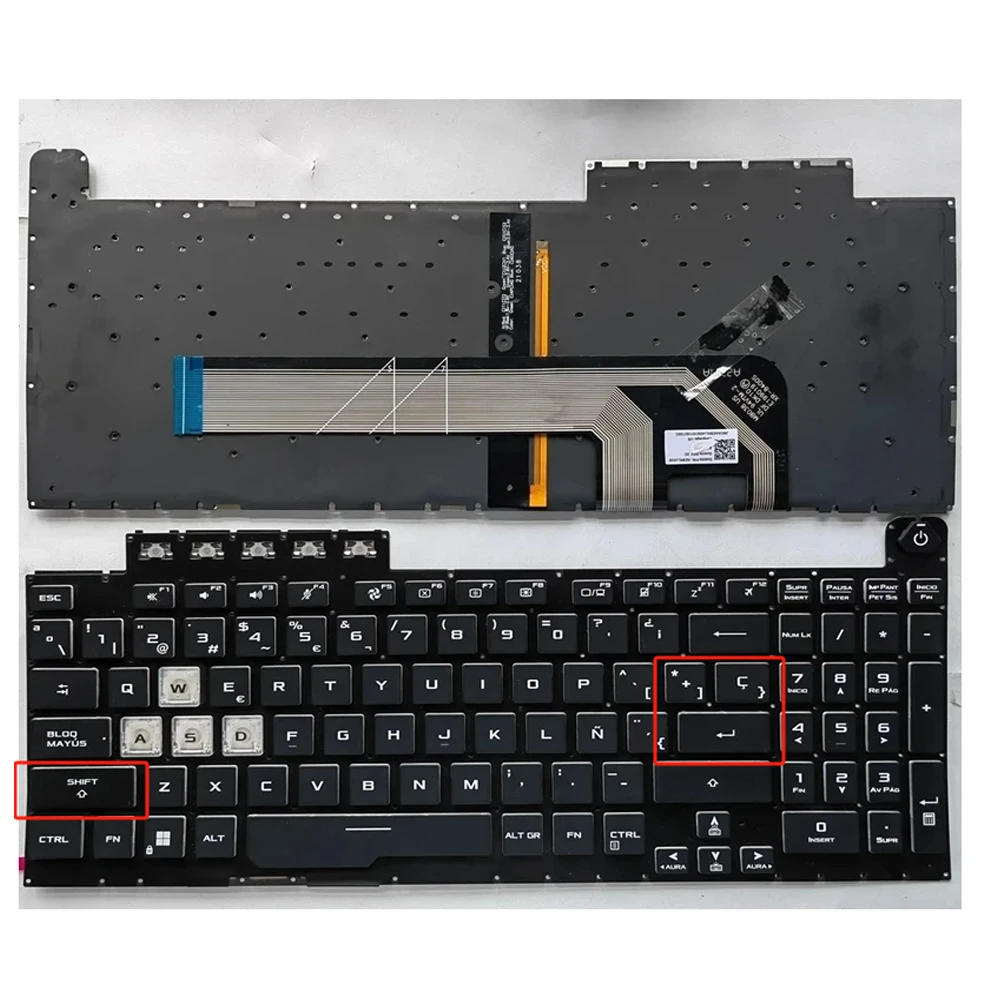 New SP Spanish RGB Backlit For ASUS TUF Gaming F15 FX506 FA506 FA506Q FX506H FX506LI FX506LH F17 FX706 FA706 FX706LI Keyboard