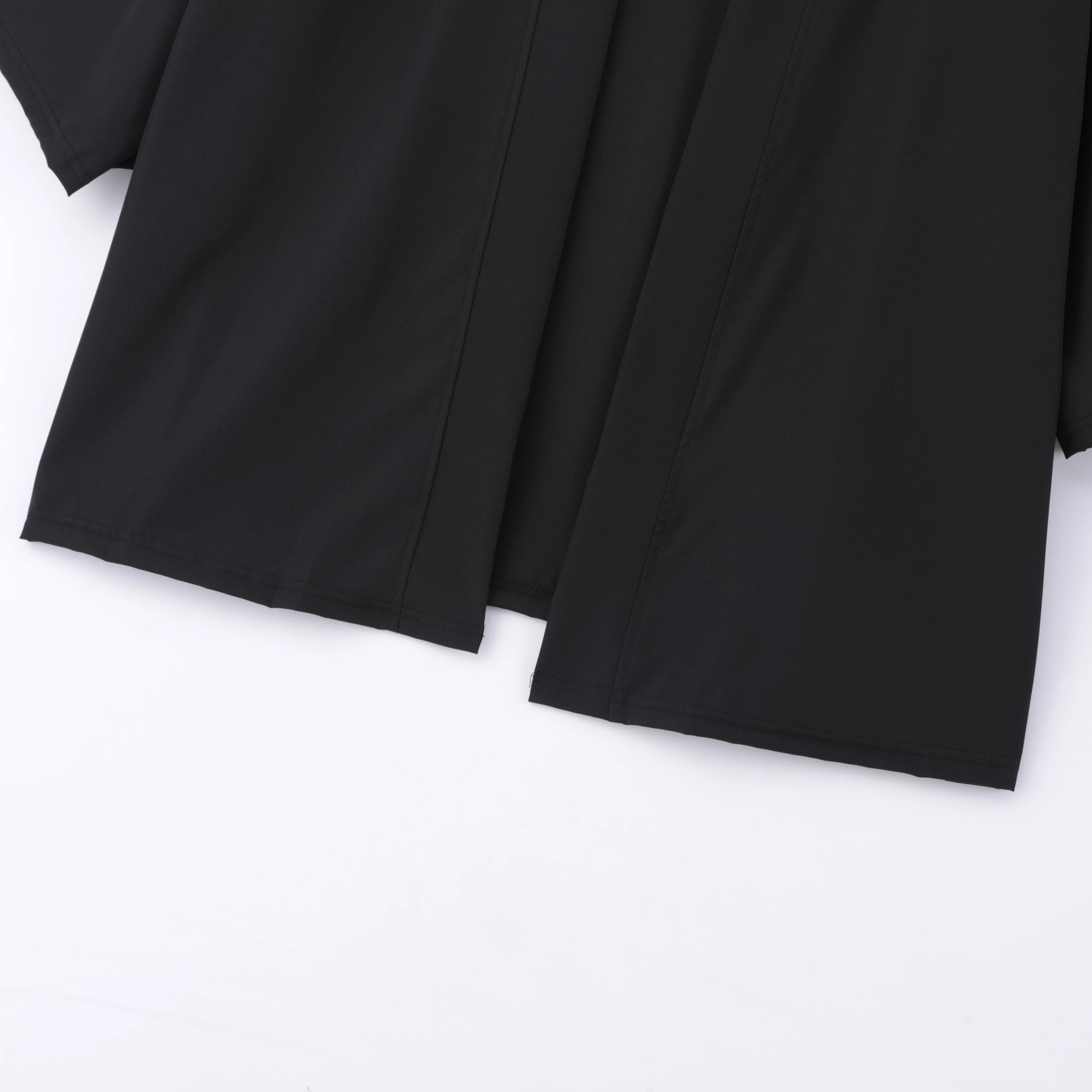 قميص رجالي أسود ثوب الكيمونو الياباني قميص كيمونو بالأزرار الصينية التقليدية الرجال خفيفة الوزن بلايز كيمونو الرجال سترة عباءة رداء #4