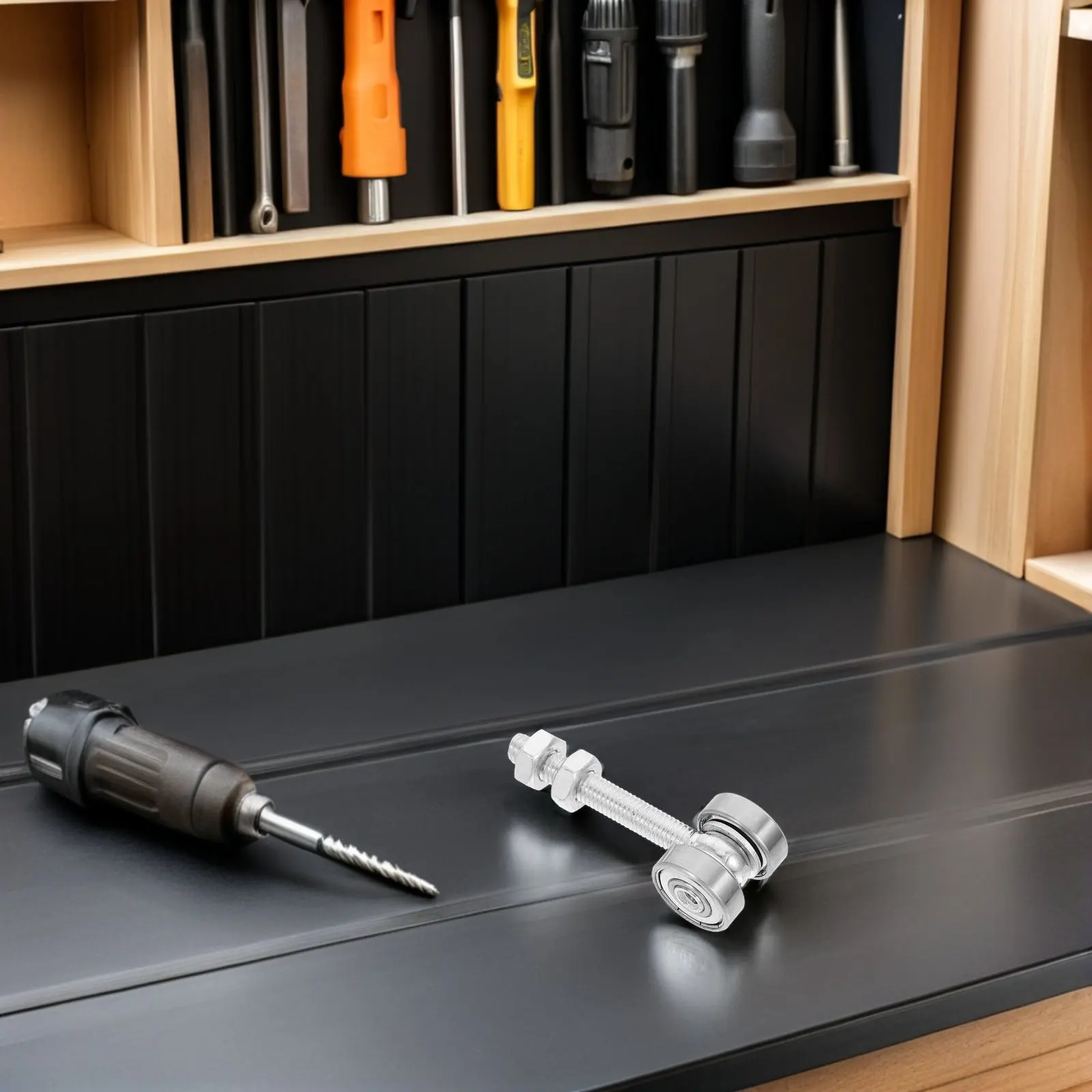 

Комплект из 4 бесшумных роликов для раздвижных дверей с двумя подшипниками, колесики для направляющих, для дверей-коробок, амбарных дверей, шкафов, гардеробов