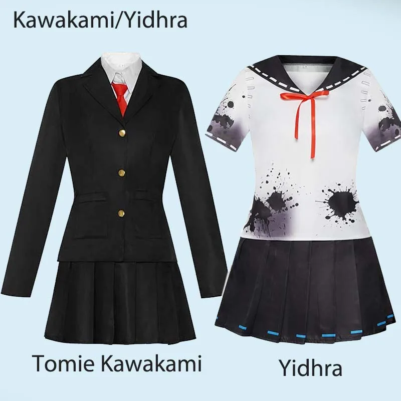 Anime Cosplay Identity V Kawakami Tomie Costume Witch Yidhra Cosplay for Halloween Comic Kawakami Tomie Outfits with Headhoop