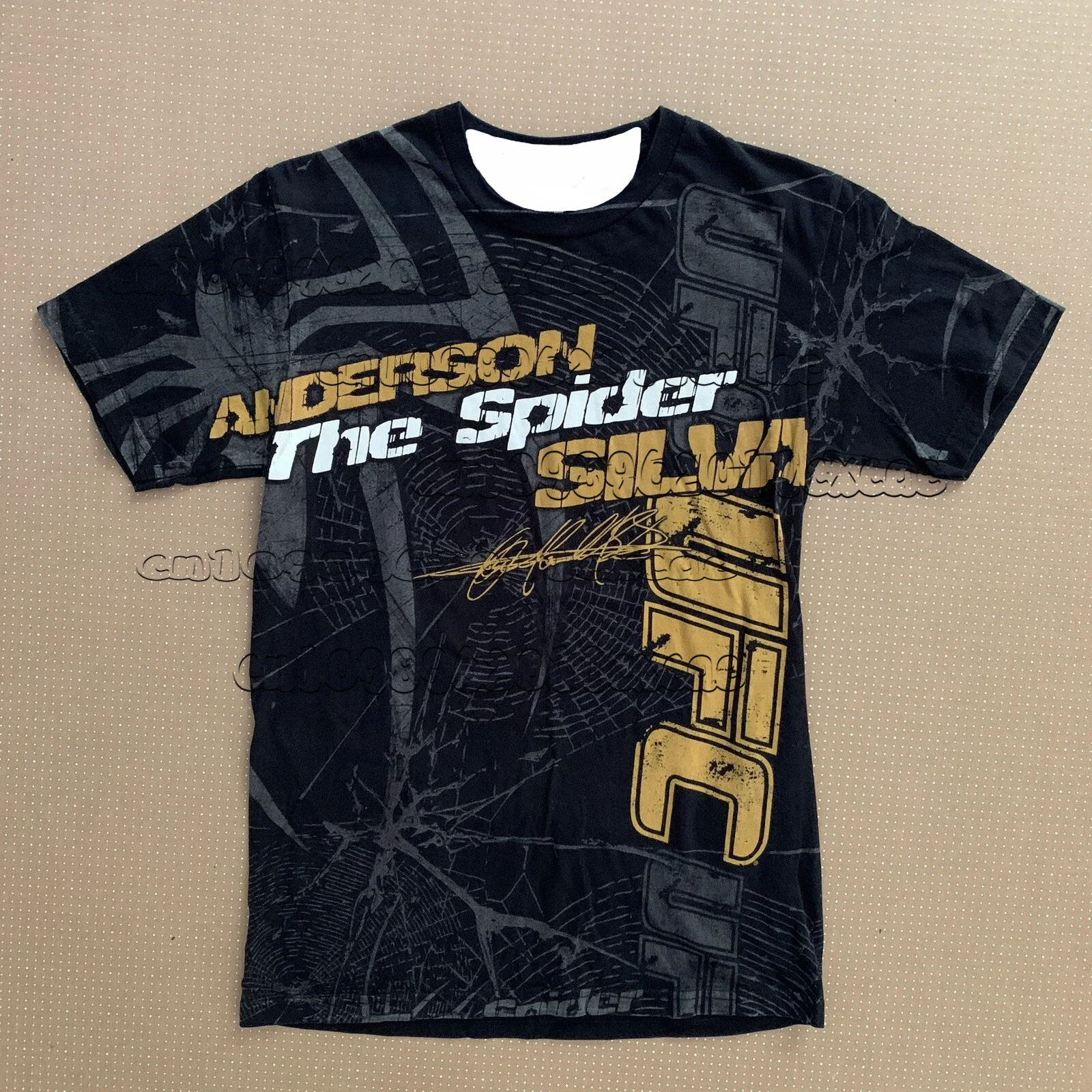 

UFC Fighting Short Sleeved T-shirt Men's Classic Logo Printed Breathable Quick Drying Sports Training Running Casual Clothing