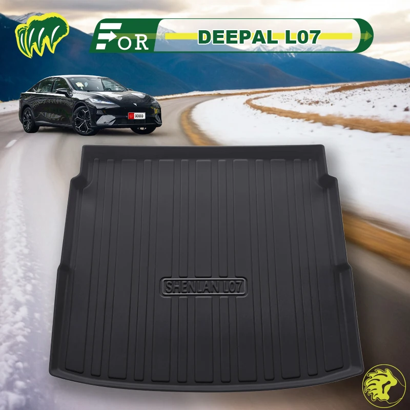 

For Changan DEEPAL L07 2024-2025 TPE Custom Fit Car Trunk Mat All Season Black Cargo Mat 3D Shaped Laser Measured Trunk Liners